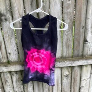 Margarita Activewear Racerback Tie Dye Tank pink Raspberry (their sz 2) M 4 6 8